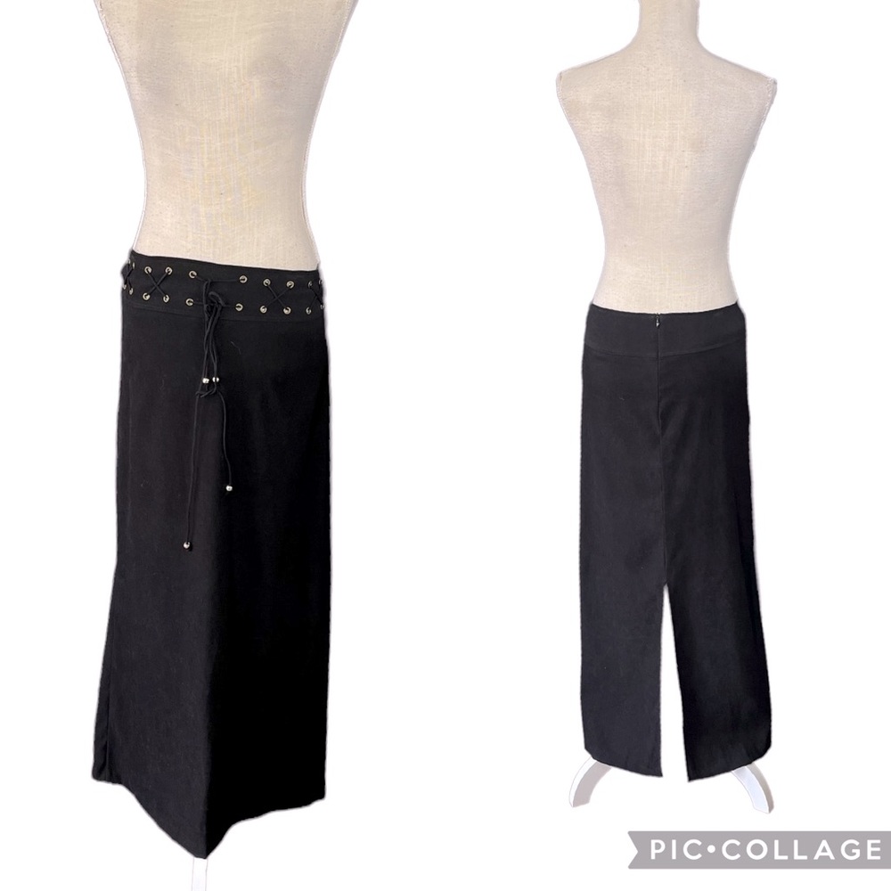 Vintage western boho long maxi skirt size M